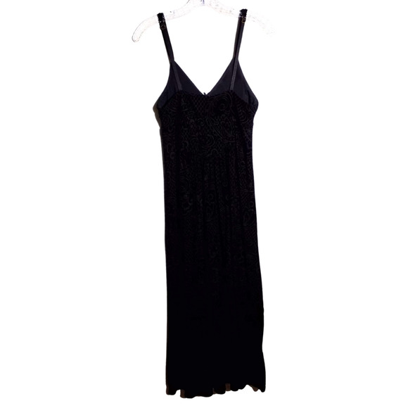 NWT Soma Black Velour Adjustable Strap Stretch Dress Women’s Medium - Picture 3 of 6